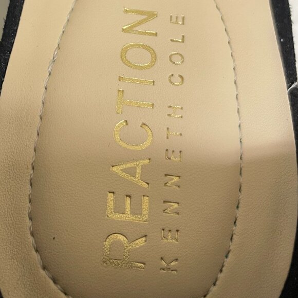 Kennth Cole Women's Black, faux suede, ankle strap, squared toe, 2" heels - Picture 10 of 10